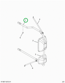 2514736C91 Arm, Mirror Assembly, Passenge