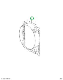 2514769C91 SHROUD,MM,RADIATOR, SHROUD