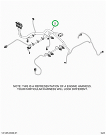2514777C91 HARNESS, CAB TO ENGINE
