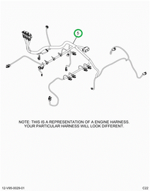 2514843C91 Harness, Master,  Cab To Engin