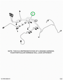 2514870C91 Harness, Master,  Cab To Engin