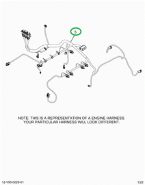 2514889C91 Harness, Master, Cab To Engine