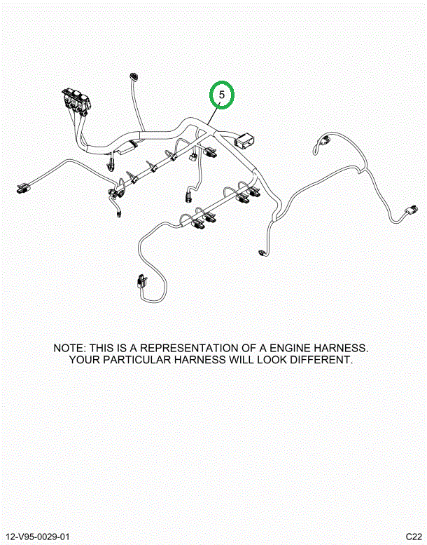 2514894C91 Harness, Master, Cab To Engine