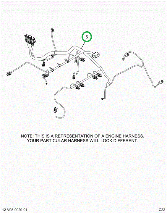 2515044C91 Harness, Master, Cab To Engine