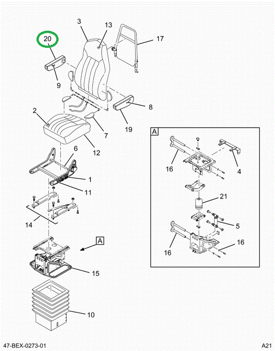 2515066C1 Rest, Arm Assembly, Right Hand