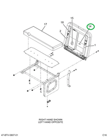 2515094C1 Foam, Seat Back, Inner, 39in
