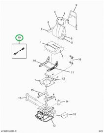 2515193C91 Harness, Wiring, Seat, Nationa