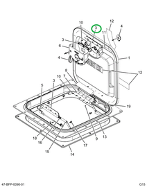2515266C91 Handle Release Assembly White