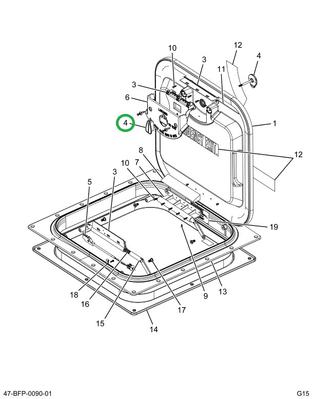 2515268C91 Knob Release Assembly