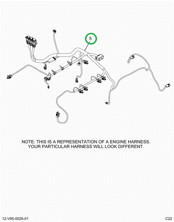 2515338C91 Harness, Master, Cab To Engine