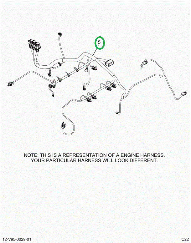 2515340C91 Harness, Master, Cab To Engine