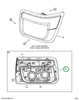 2515350C1 Bezel, Outer, Black Right Hand