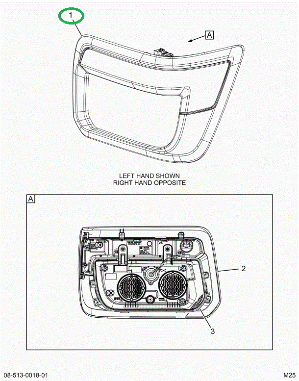 2515351C92 LAMP, ASSEMBLY, LEFT HAND TURN