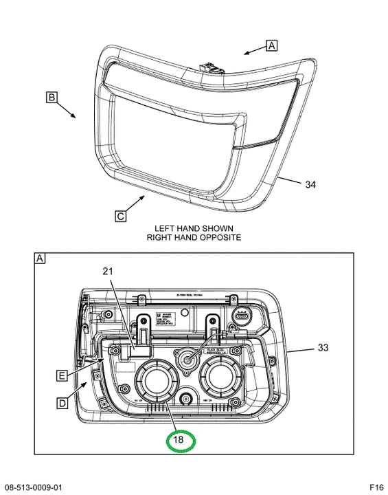 2515353C91 COVER, BULB SOCKET