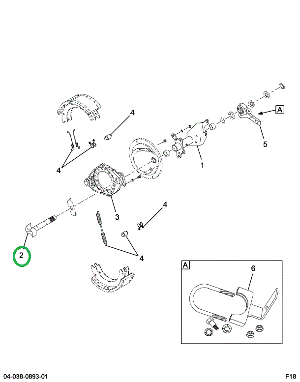 2515464C1 Bracket Brake Camshaft And Cha
