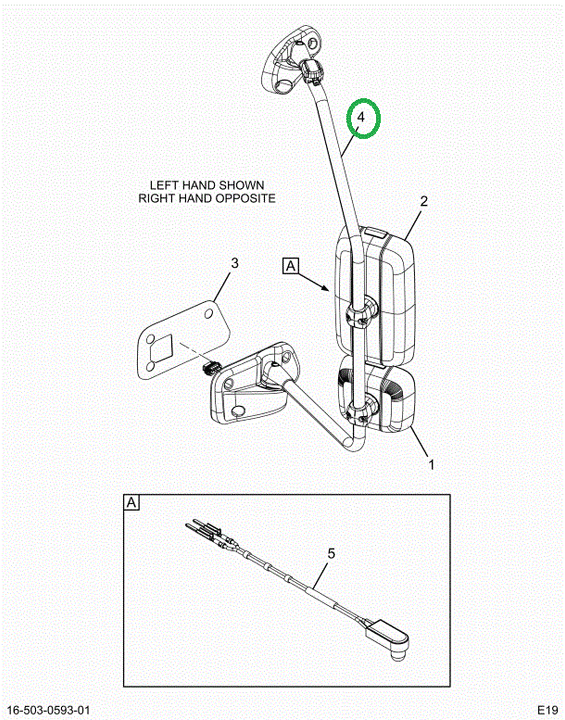 2515479C91 Bracket Assembly, Left Hand, C