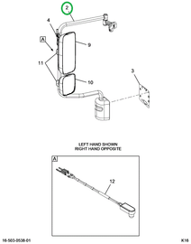 2515510C91 BRACKET ASSY, LH, CHR, RMT, HT