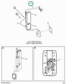 2515516C91 BRACKET ASSY, RH, CHR, RMT, HT