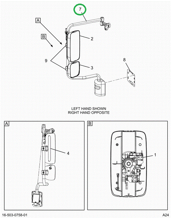 2515516C91 BRACKET ASSY, RH, CHR, RMT, HT