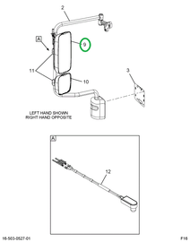 2515518C1 BRACKET,MIRROR HEAD, MAIN, NH,