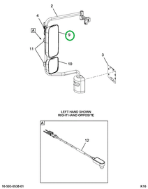 2515519C1 BRACKET,MIRROR HEAD, MAIN, LH,