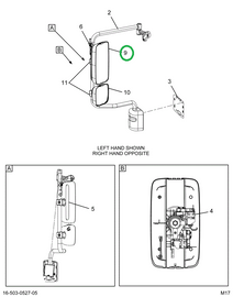 2515524C1 BRACKET,MIRROR HEAD, MAIN, RH,