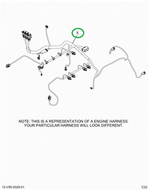 2515559C91 Harness, Master,  Cab Toengine