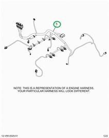 2515560C91 Harness, Master,  Cab Toengine