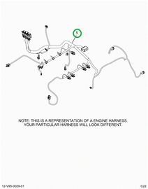 2515561C91 Harness, Master,  Cab Toengine