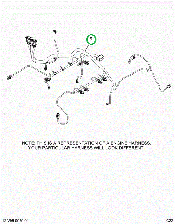 2515564C91 Harness, Master,  Cab To Engin