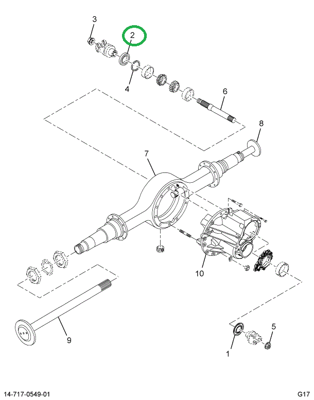 2515719C91 SEAL, OIL OUTPUT SHAFT
