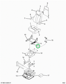 2515790C91 Heater, Seat, With Switch