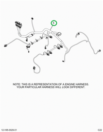 2515846C91 Harness, Engine, Master Isb En