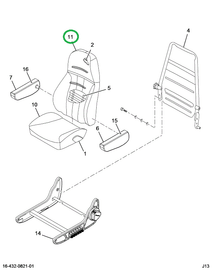 2515935C1 Cover, Back Cushion