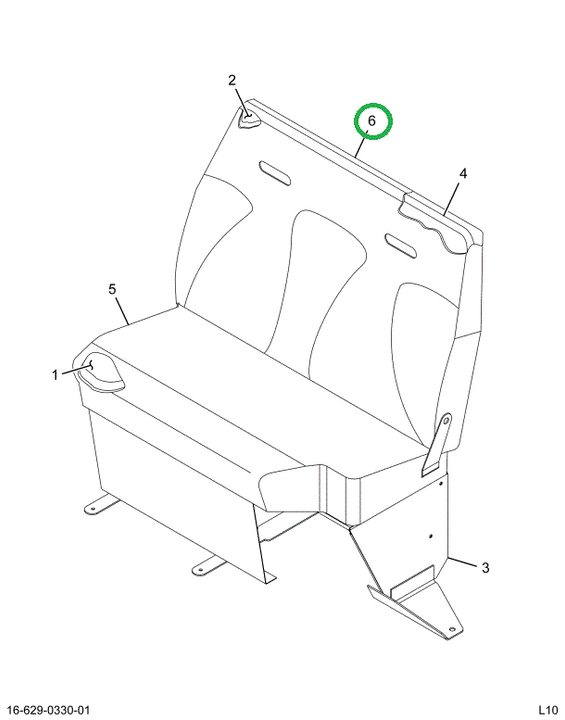 2515941C1 Cover, Back Cushion