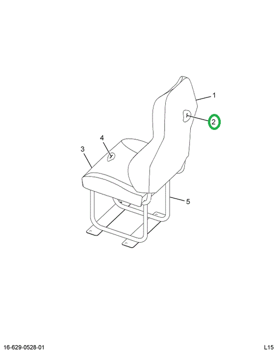 2515943C91 Cushion Back With Cover