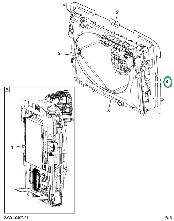 2516050C1 Support, Assembly Left Hand