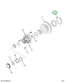 2516058C91 SEAL, WHEEL HUB REAR