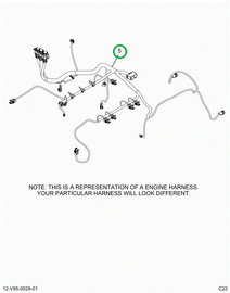 2516080C91 Harness, Master,  Cab To Engin