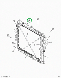 2516090C91 CHANNEL,RADIATOR,CHANNEL,TOP