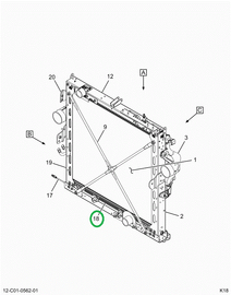 2516091C91 CHANNEL,RADIATOR,CHANNEL,BOTTO