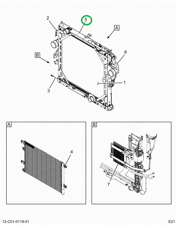 2516096C91 INSULATR,RADIATOR,VIBRATION DA