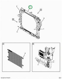 2516096C91 INSULATR,RADIATOR,VIBRATION DA