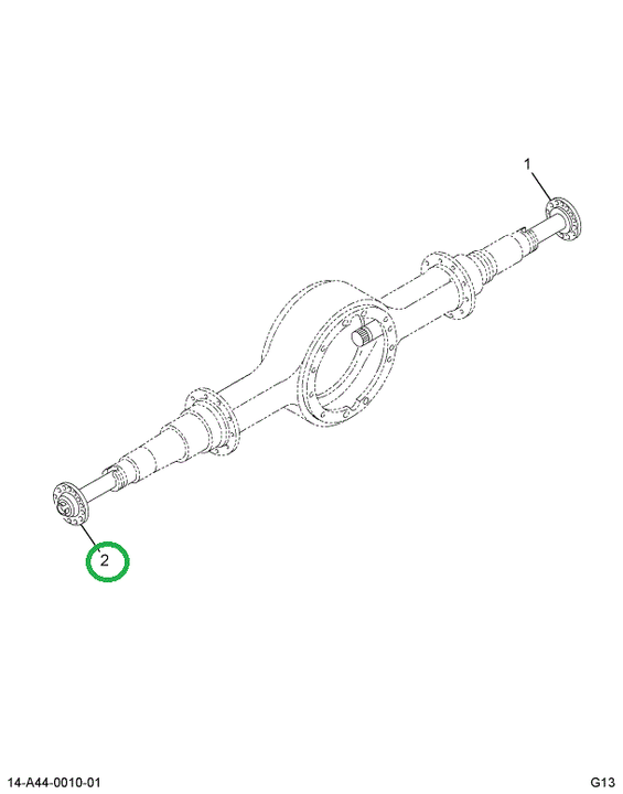 2516113C91 SHAFT, AXLE RIGHT HAND REAR RE