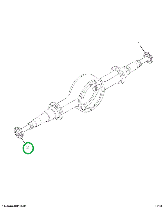 2516115C91 SHAFT, AXLE RIGHT HAND REAR RE