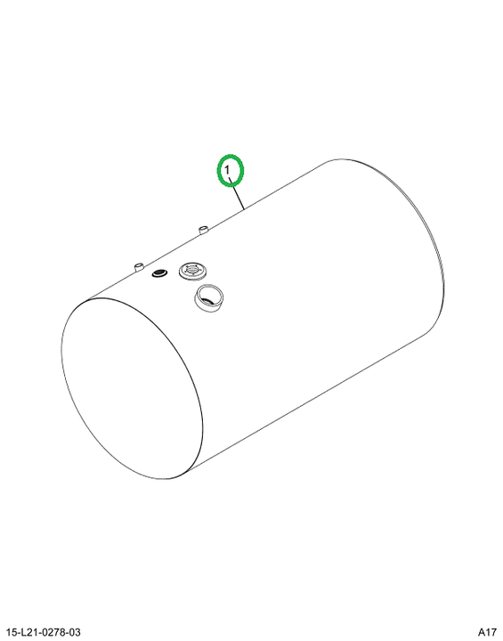 2516169C91 Tank, Fuel, 24 Ind, 80g, Lt, P