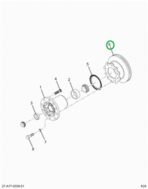 2516321C91 ROTOR BRAKE W/MNTG HRDWR