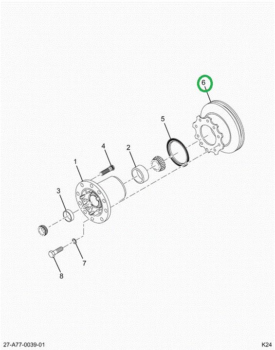 2516321C91 ROTOR BRAKE W/MNTG HRDWR