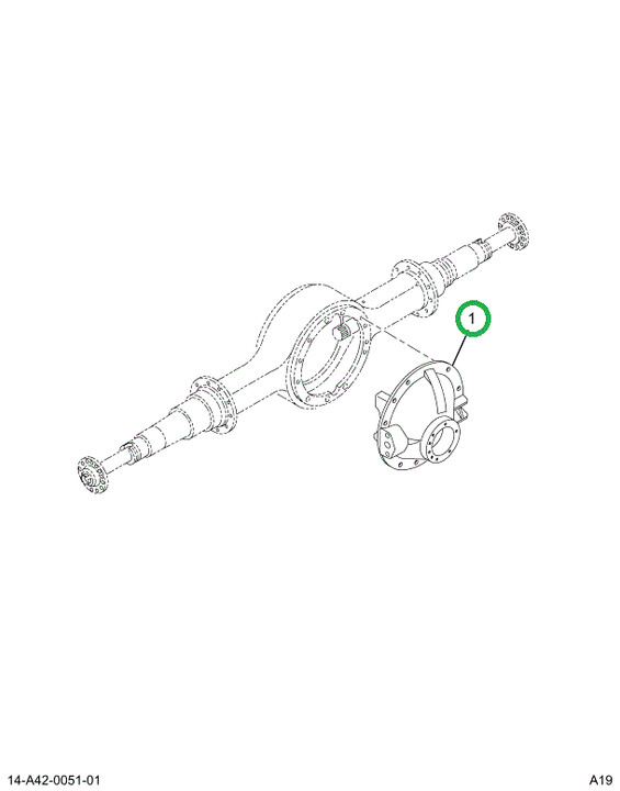 2516409C91 Differential, Rear Rear, Merit