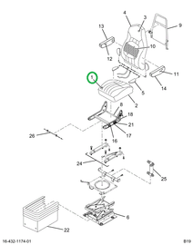 2516499C91 CUSHION,UPHSTRD CUSHION, CHARC